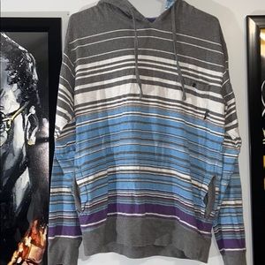 Billabong Striped Hooded Sweatshirt